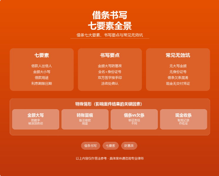 借条怎么写才有法律效力?2026年标准借条范本和注意事项? - 韩林飞律师 | 山东畅策律师事务所